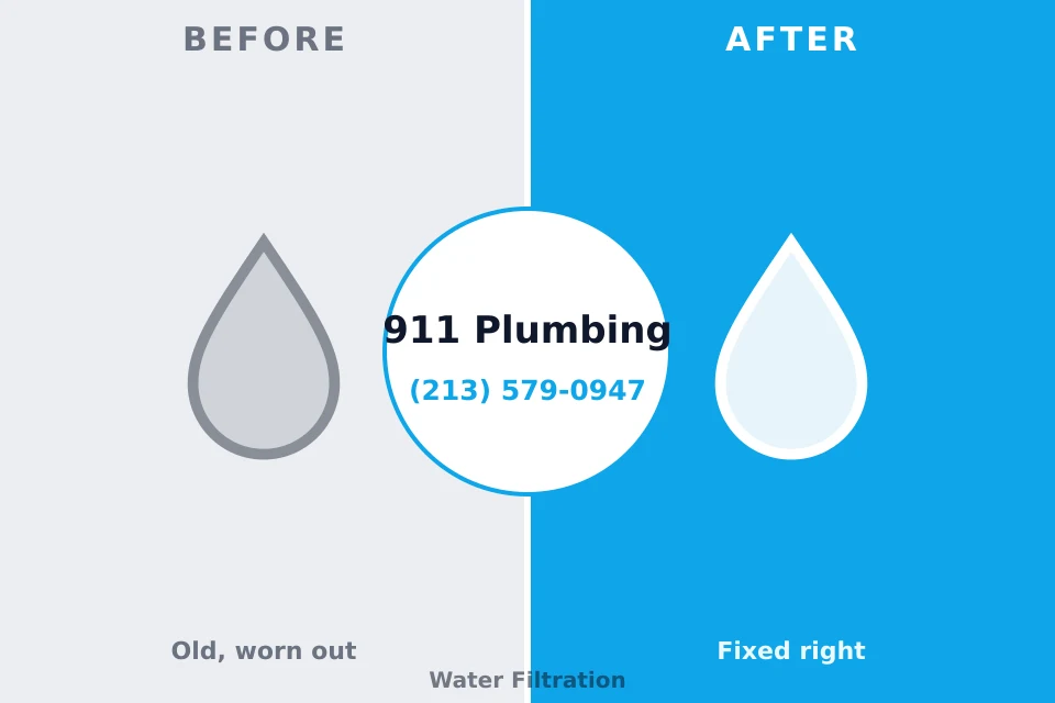 Before and after: plumbing repair Huntington, WV